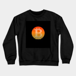 Bitcoin sunset Crewneck Sweatshirt